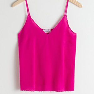New Pink silk camisole